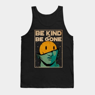 ancient greek broken statue of david synthwave colors vaporwave be kind or be gone Tank Top